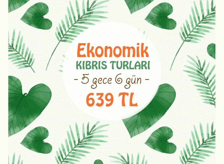 Kıbrıs Ekonomik Yaz Turları; 5 gece konaklama, uçak ve transfer-1