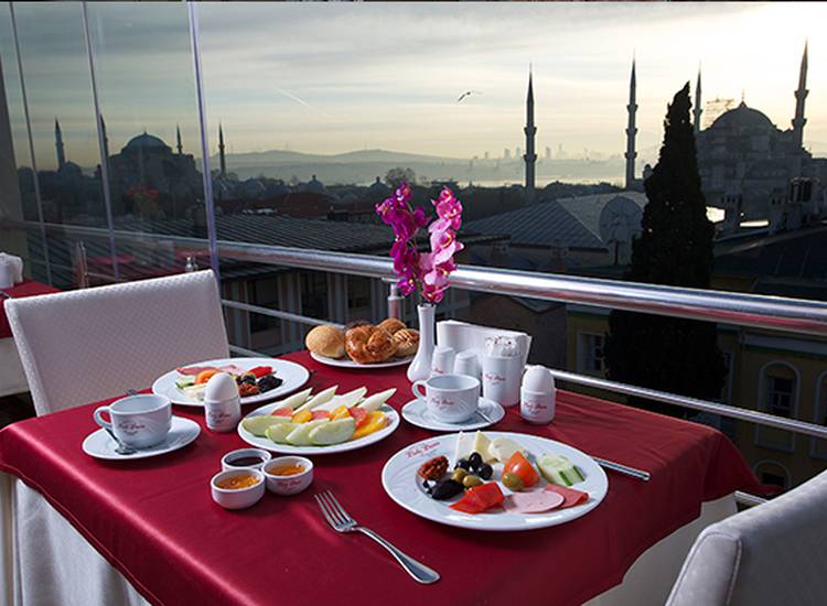 Sultanahmet Lady Diana Hotel'de açık büfe veya serpme kahvaltı menüsü-1